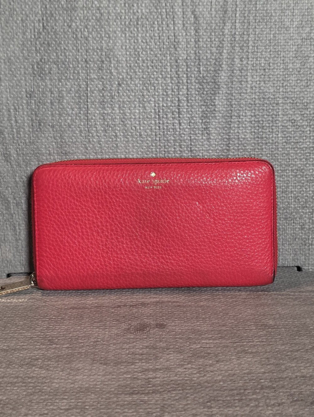 Kate spade New York Cameron LG Continental Leather Wallet Hot Pink